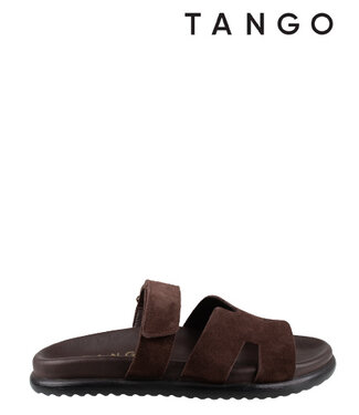 Tango Slipper Lillia 1-n dark brown suede