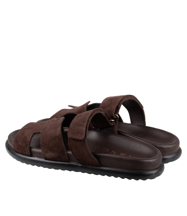 Tango Slipper Lillia 1-n dark brown suede