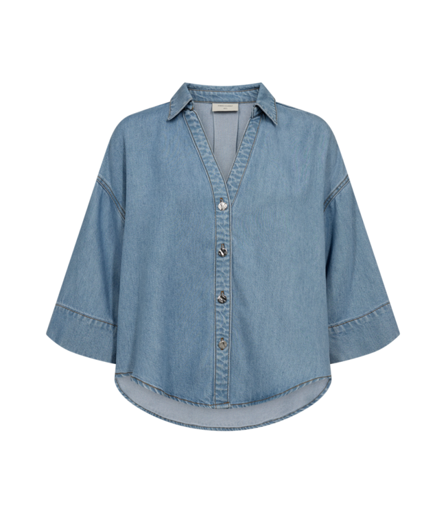 Freequent Shirt FQMILO 207843 light blue denim