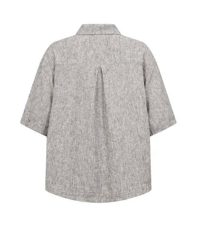 Freequent Shirt FQLAVA 208018 Coffee bean w. star of/white