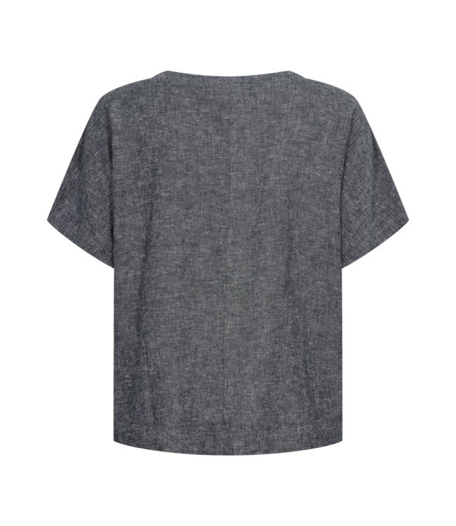 Freequent Blouse FQLAVA 207869 navy blue w. star off/white