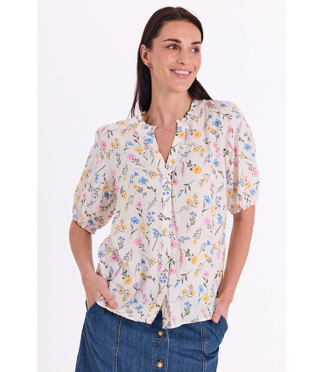 Freequent Shirt FQMOLLI 207740 Star of-white w. golden haze