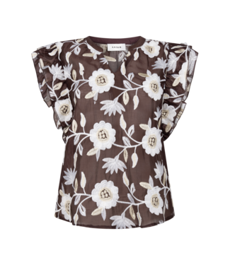 Aaiko Top Yaella ten 518 SS26 Bitter chocolate