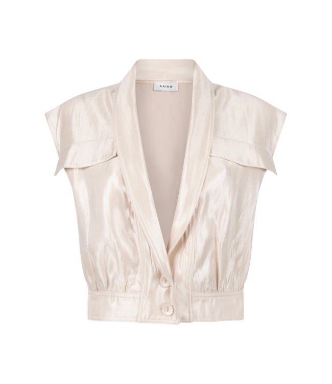 Aaiko Gilet Lies vis 545 SS26 vanilla ice
