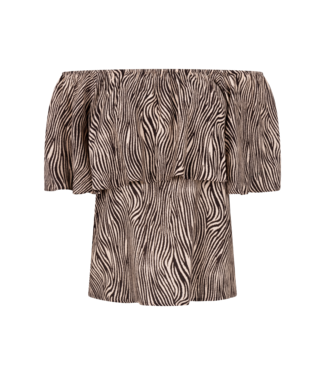 Aaiko Top Tiana vis 523 SS26 hazelnut