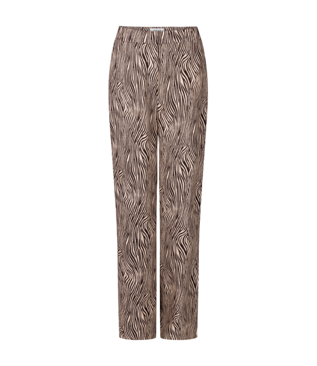 Aaiko Trouser Cecilia zebra vis 523 hazelnut