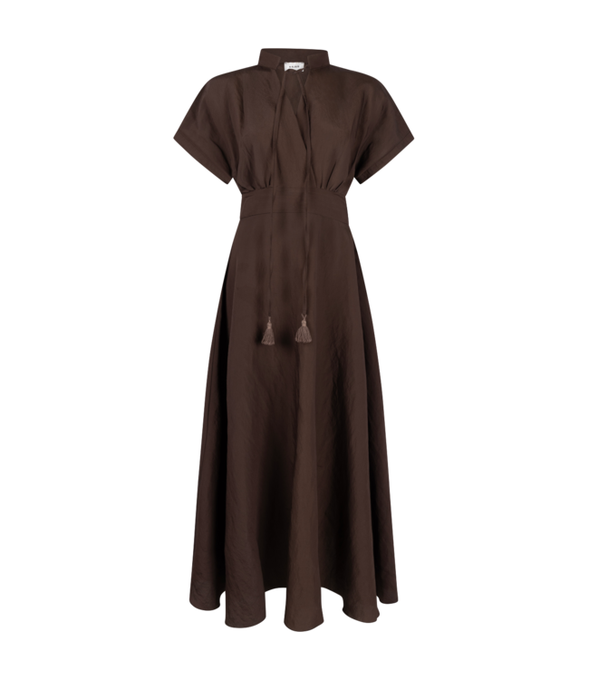 Aaiko Dress Serra mod 521 SS26 Bitter chocolate