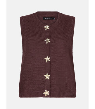 Ydence Top knitted Mona HSK2601 brown