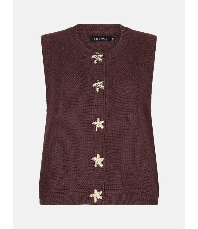 Ydence Top knitted Mona HSK2601 brown