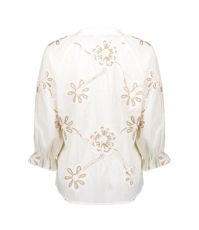 Geisha Top embroidered 63300-10 ecru