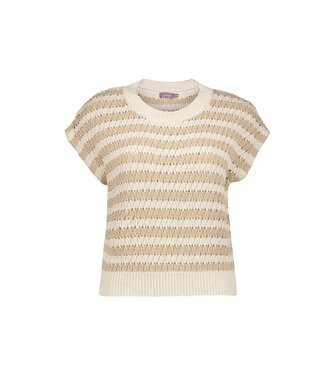 Geisha Pullover ajour 64362-70 sand/off-white