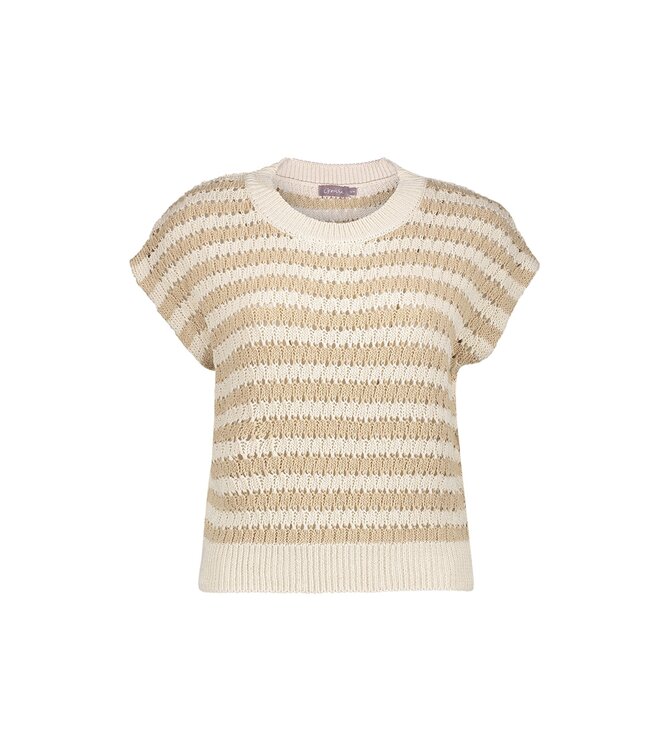 Geisha Pullover ajour 64362-70 sand/off-white