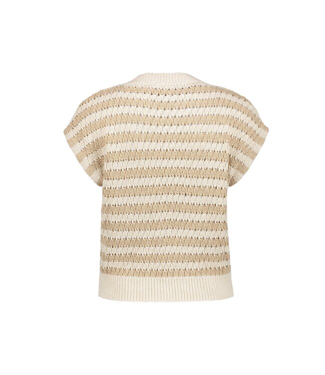 Geisha Pullover ajour 64362-70 sand/off-white