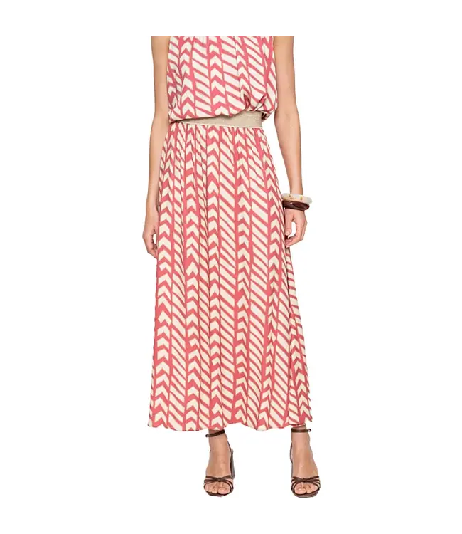 Geisha Skirt 66363-20 coral red/sand