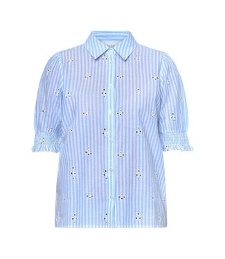 Sisters Point Blouse Isola-ss 17439 blue/white
