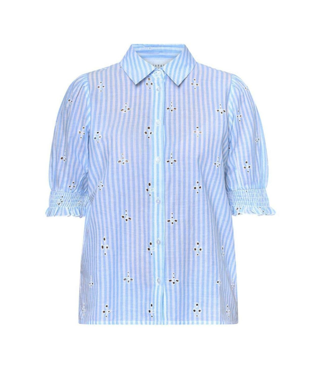 Sisters Point Blouse Isola-ss 17439 blue/white