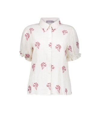 Geisha Blouse 63458-20 off-white/coral red