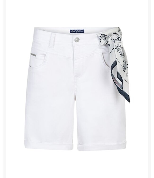 Red Button Short Relax SRB4930 SS26 jog white & scarf