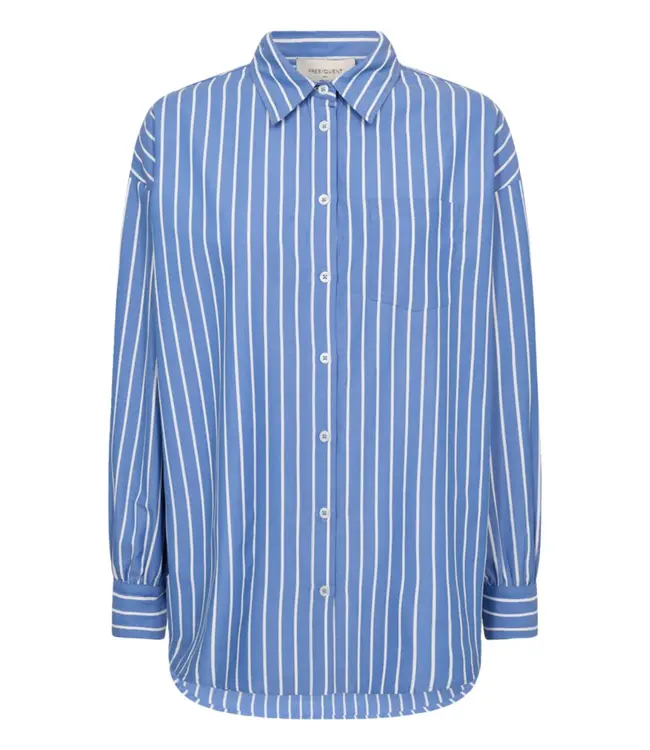 Freequent Shirt FQZAPPA 207742 ultramarine w. star off/white