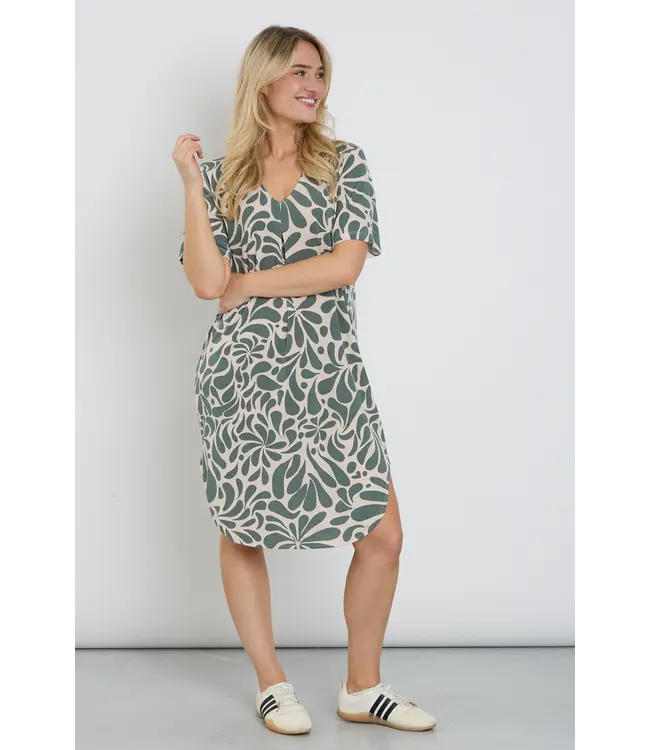 Freequent Dress FQFLOI 207677 moonbeam w. dark forest