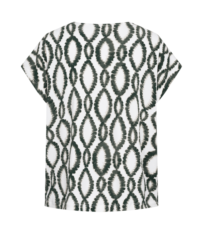 Freequent T-shirt FQFLOI 208038 brilliant white w. dark forest