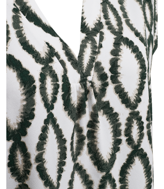 Freequent T-shirt FQFLOI 208038 brilliant white w. dark forest