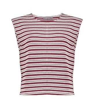 Geisha Top 63486-20 off-white/merlot