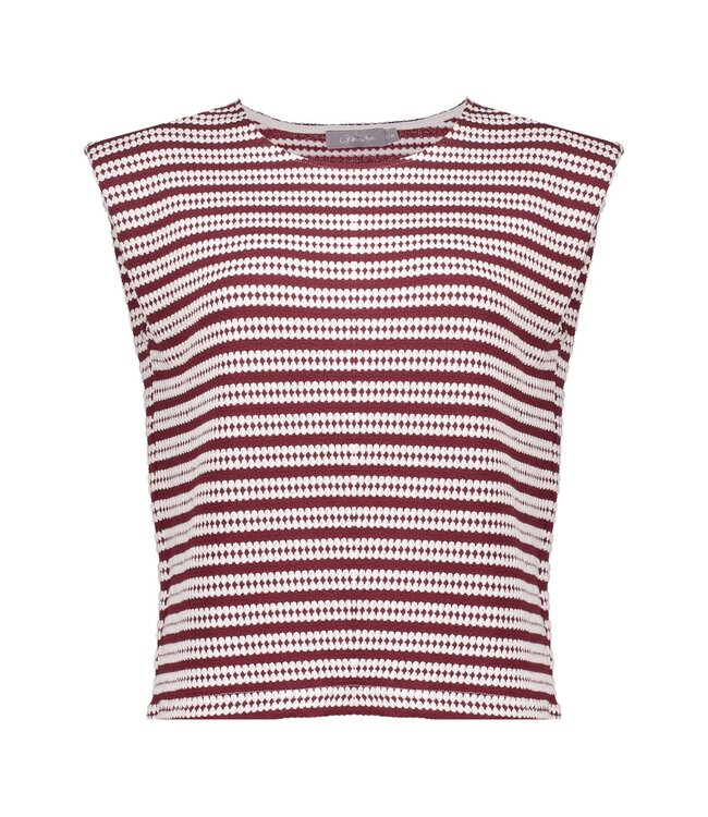 Geisha Top 63486-20 off-white/merlot