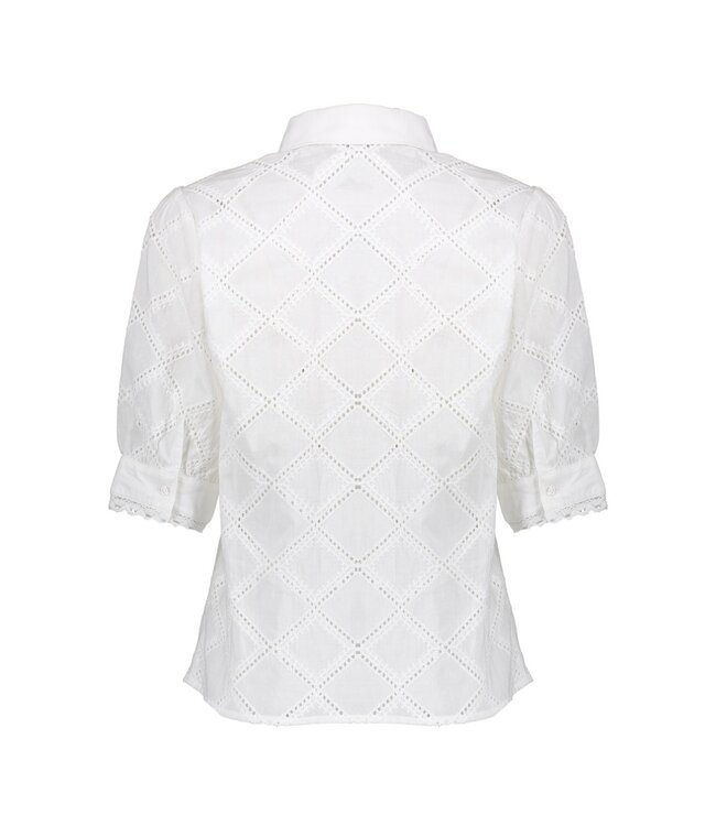 Geisha Blouse embroidery 63428-14 white