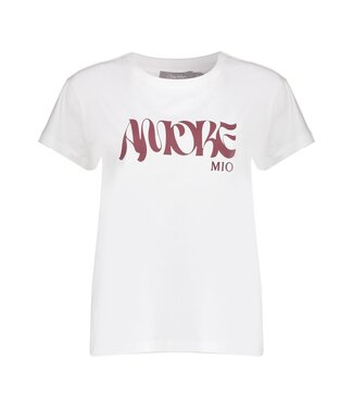 Geisha T-shirt amore 62353-24 off-white/port