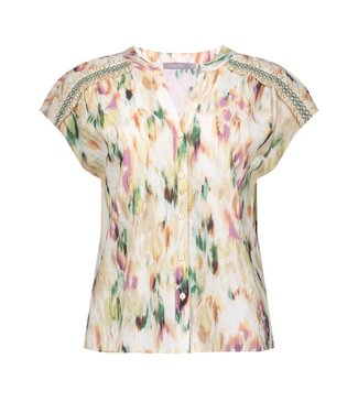 Geisha Blouse 63457-20 aqua/sand