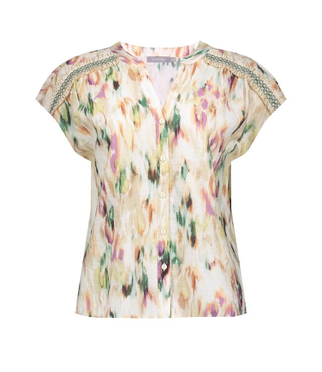 Geisha Blouse 63457-20 aqua/sand