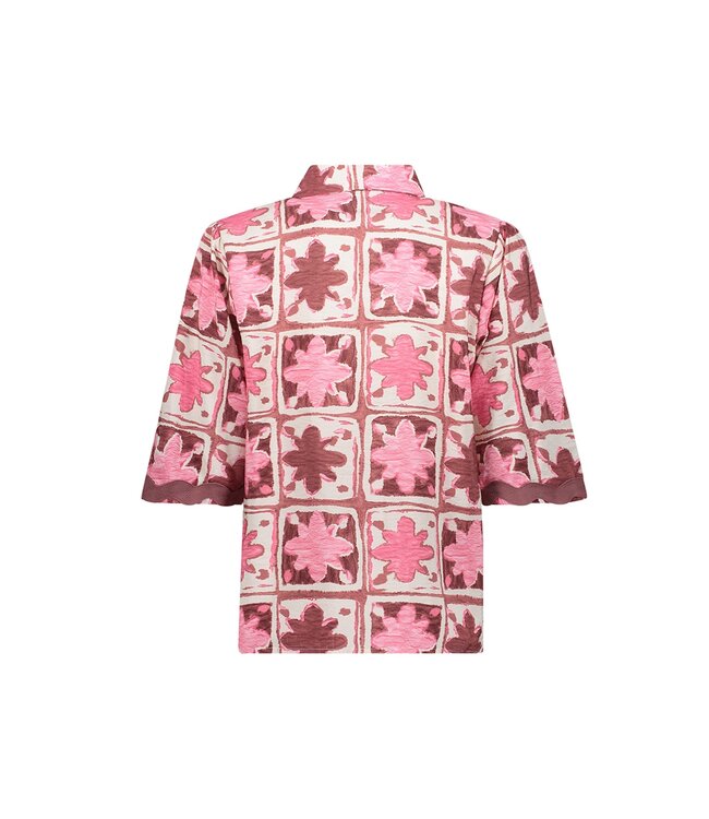 Geisha Blouse 63489-20 pink/merlot