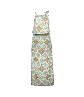 Geisha Dress 67404-20 aqua/ camel