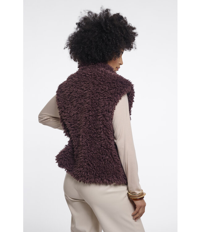 Rino & Pelle Waistcoat Freya chocolate bean