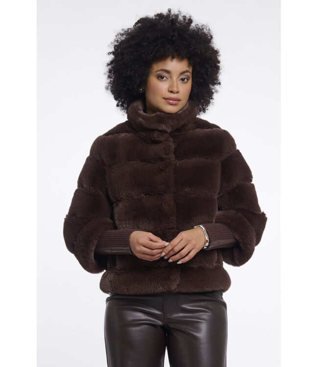 Rino & Pelle Jacket Feline coffee roast