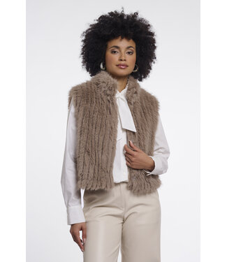Rino & Pelle Waistcoat Dava chocolate bean