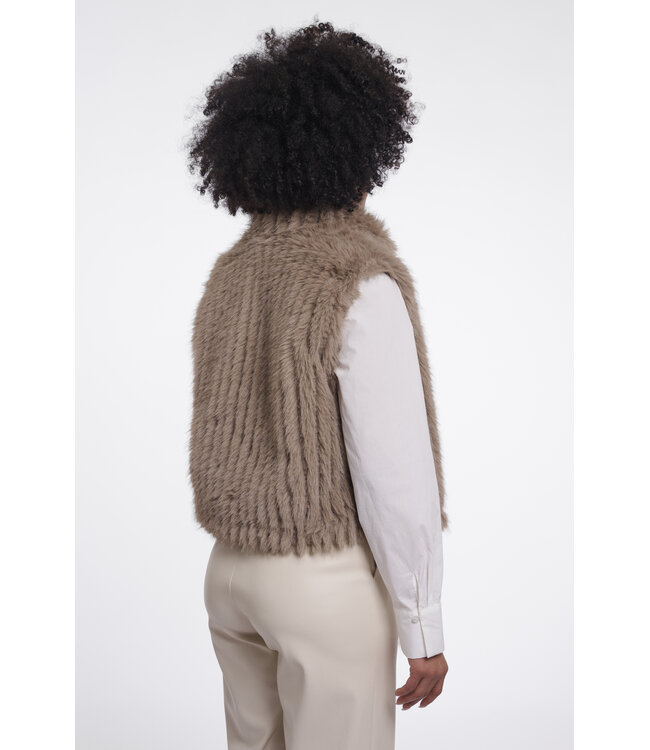 Rino & Pelle Waistcoat Dava chocolate bean