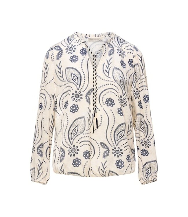 Dreamstar blouse Cleo W26 106 ivoor-indigo