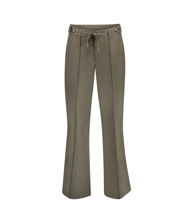 Geisha pants Fancy waistband 61572-26 dark green
