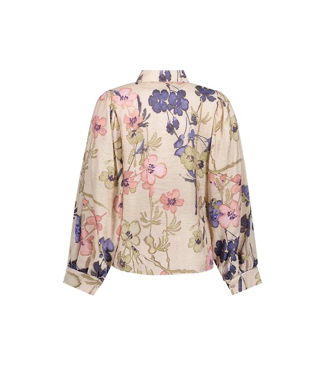 Geisha Blouse 63665-20 sand/olive