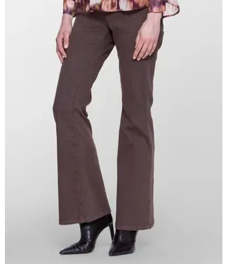 Geisha Jeans flair lurex 61543-10 brown