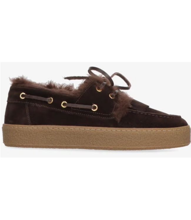 Tango Fla 2-b brown sude boat shoe