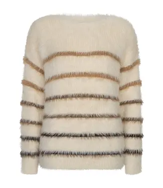 Red Button Fuzzy sweater&stripe SRB5118 2kl.
