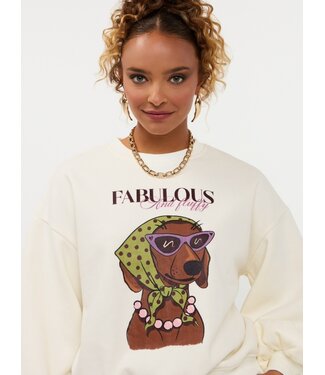 Ydence Sweater Iconic and fluffy FS2622 ecru