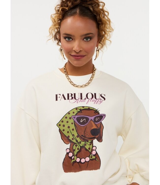 Ydence Sweater Iconic and fluffy FS2622 ecru