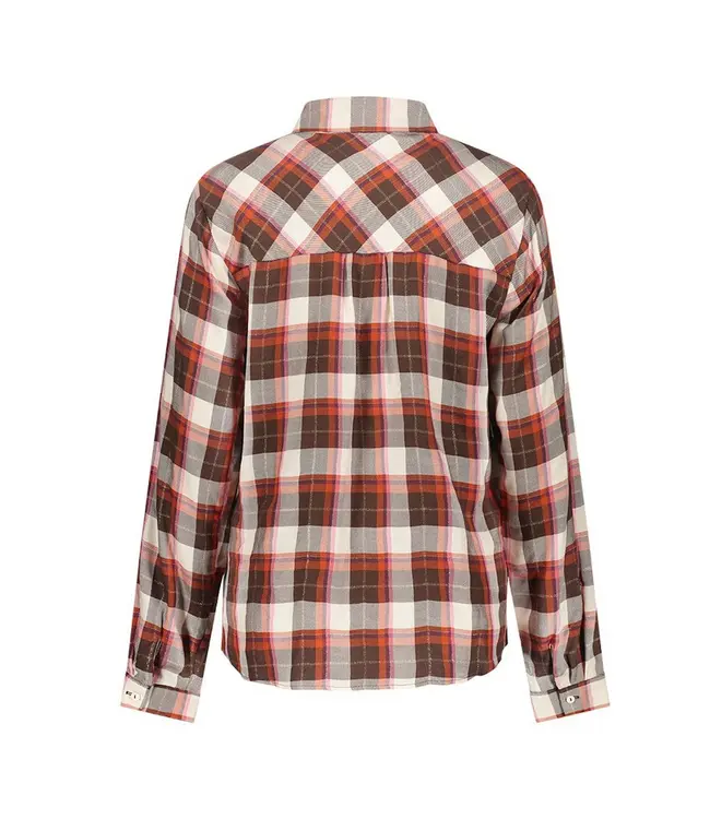 Geisha Blouse 63664-20 brown/red