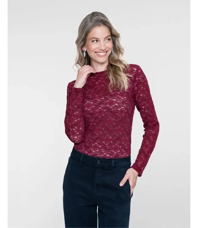 Geisha Top lace 62586-14 bordeaux