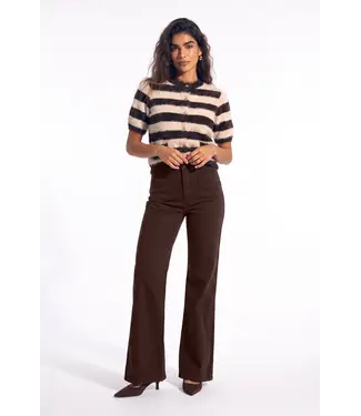 florez Jeans Ana flared pocket CR0103 dark brown