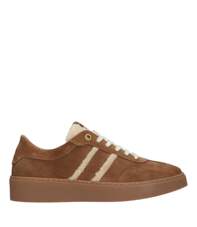 Tango Nynke 1-aq cognac suede/shearling sneaker